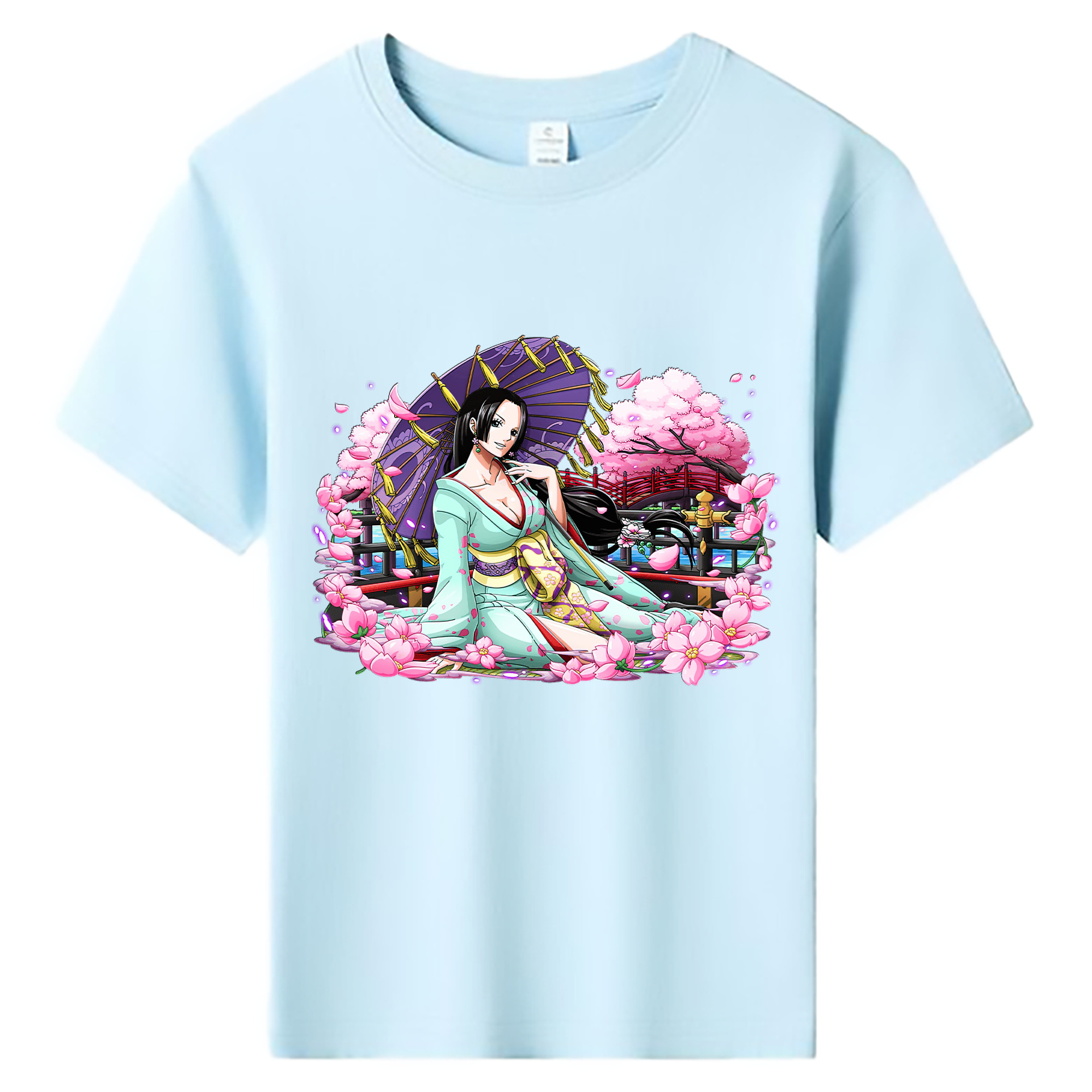 ワンピース ボア・ハンコック ONE PIECE Boa·Hancock 綿100％キッズTシャツ（フロントプリント）